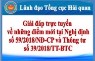 MỘT SỐ ĐIỂM MỚI QUAN TRỌNG TẠI NGHỊ ĐỊNH 59/2018 VỀ THỦ TỤC HẢI QUAN  (PHẦN 1)